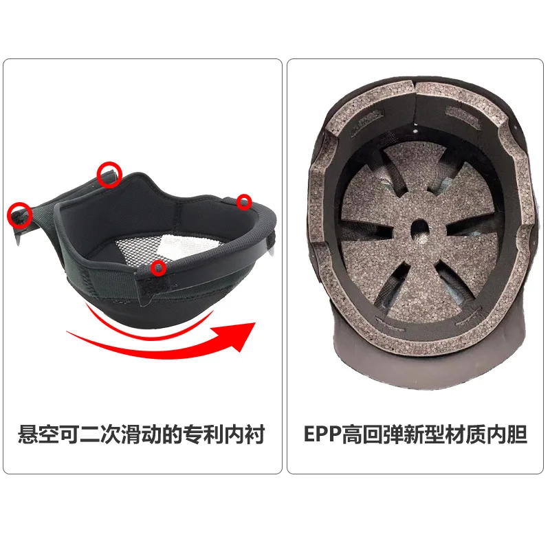 Ski Safety Helmets Men's and Women's Snowboard Carbon Fiber Crash Cap Adult Ski Equipment