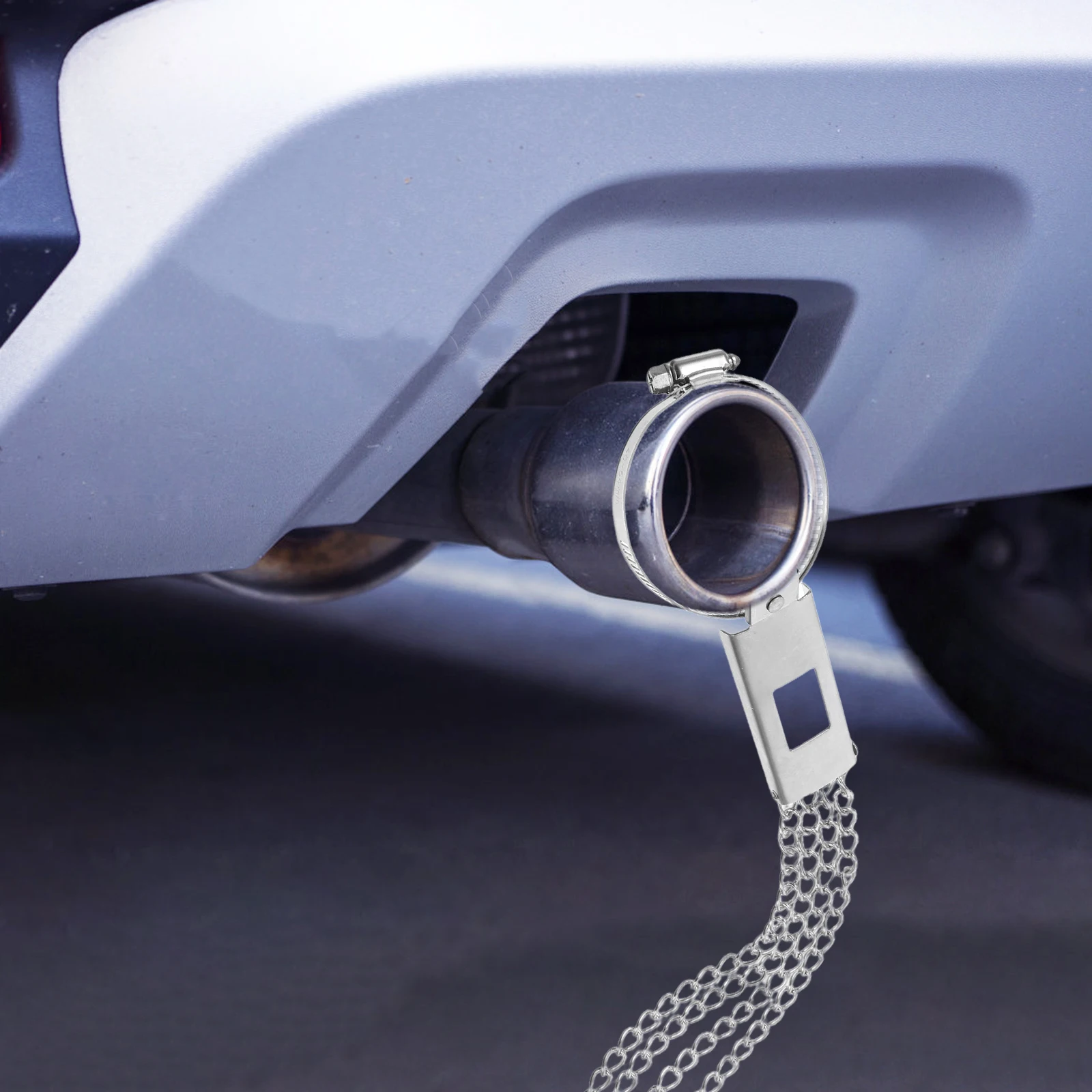 شريط ذيل مضاد للكهرباء الساكنة للسيارات، حزام تأريض سلسلة معدنية شديدة التحمل، حزام تفريغ كهرباء من النوع المعلق لفصل الشتاء #3