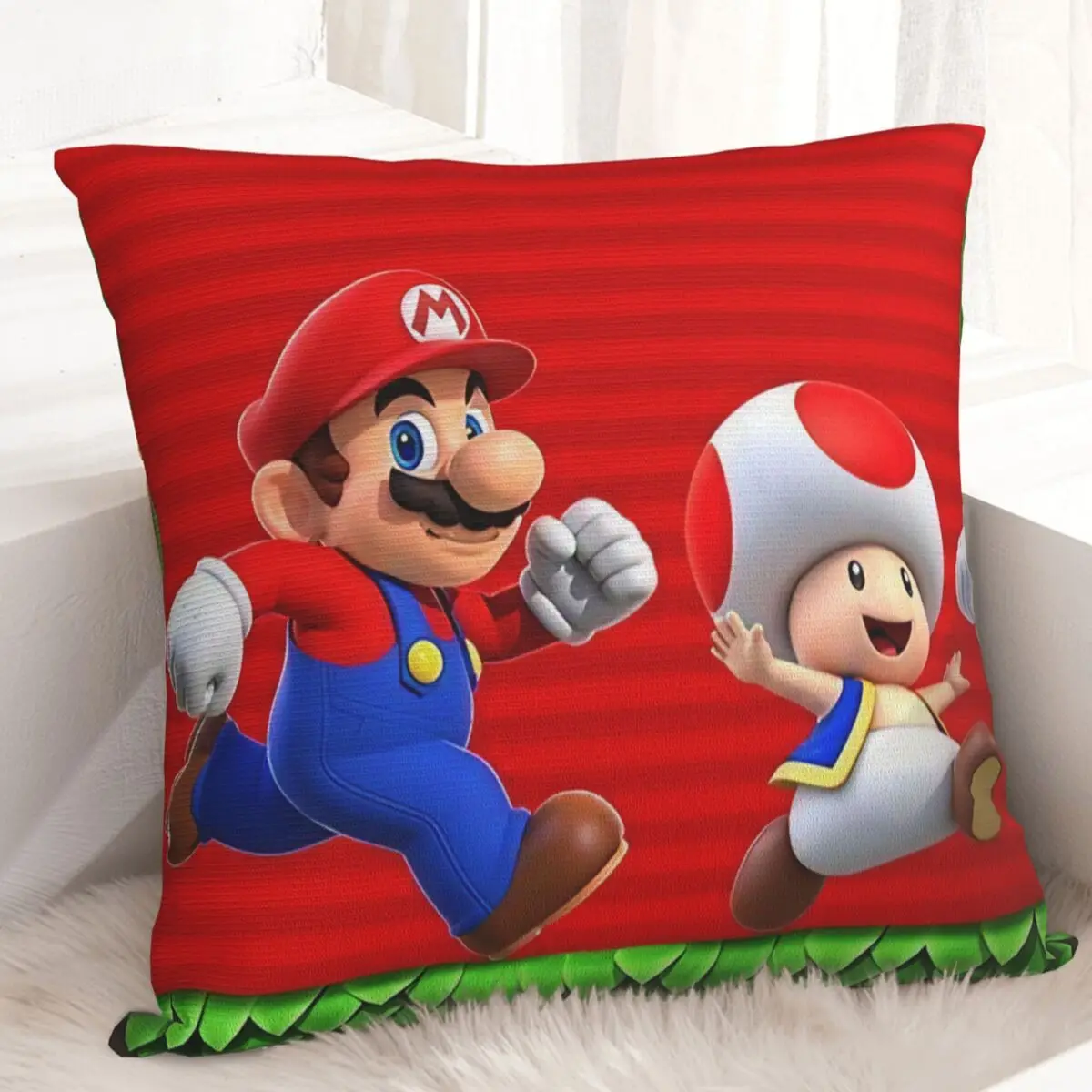 

Super Marios Game Pillow Cases Cushion Cover Awesome Polyester Decorative Throw Pillow Case Cover for Sofa 40*40cm