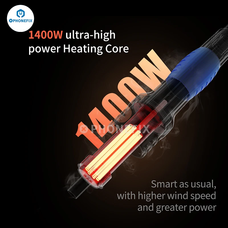 Imagem -04 - Hot Air Gun Bga Estação de Retrabalho Reparação Electrónica Solda Controlo de Temperatura Estação Dessoldering jc Aixun H312 1400w