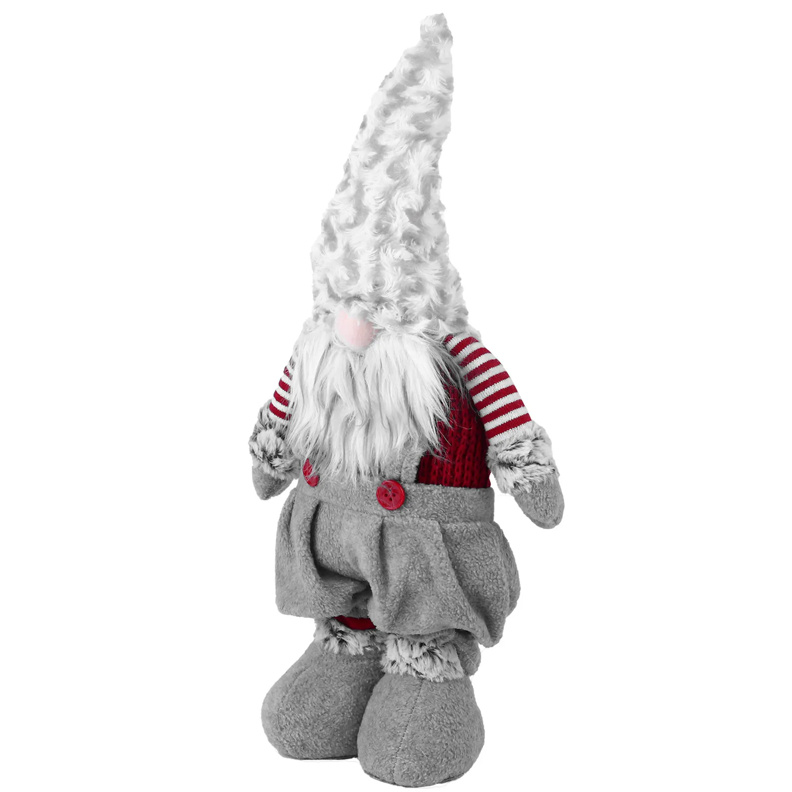 

Новогодняя декорация: гном-эльф Санта, традиционная мягкая игрушка для дома, настольное украшение, подарок на праздничный сезон, для окна и полки