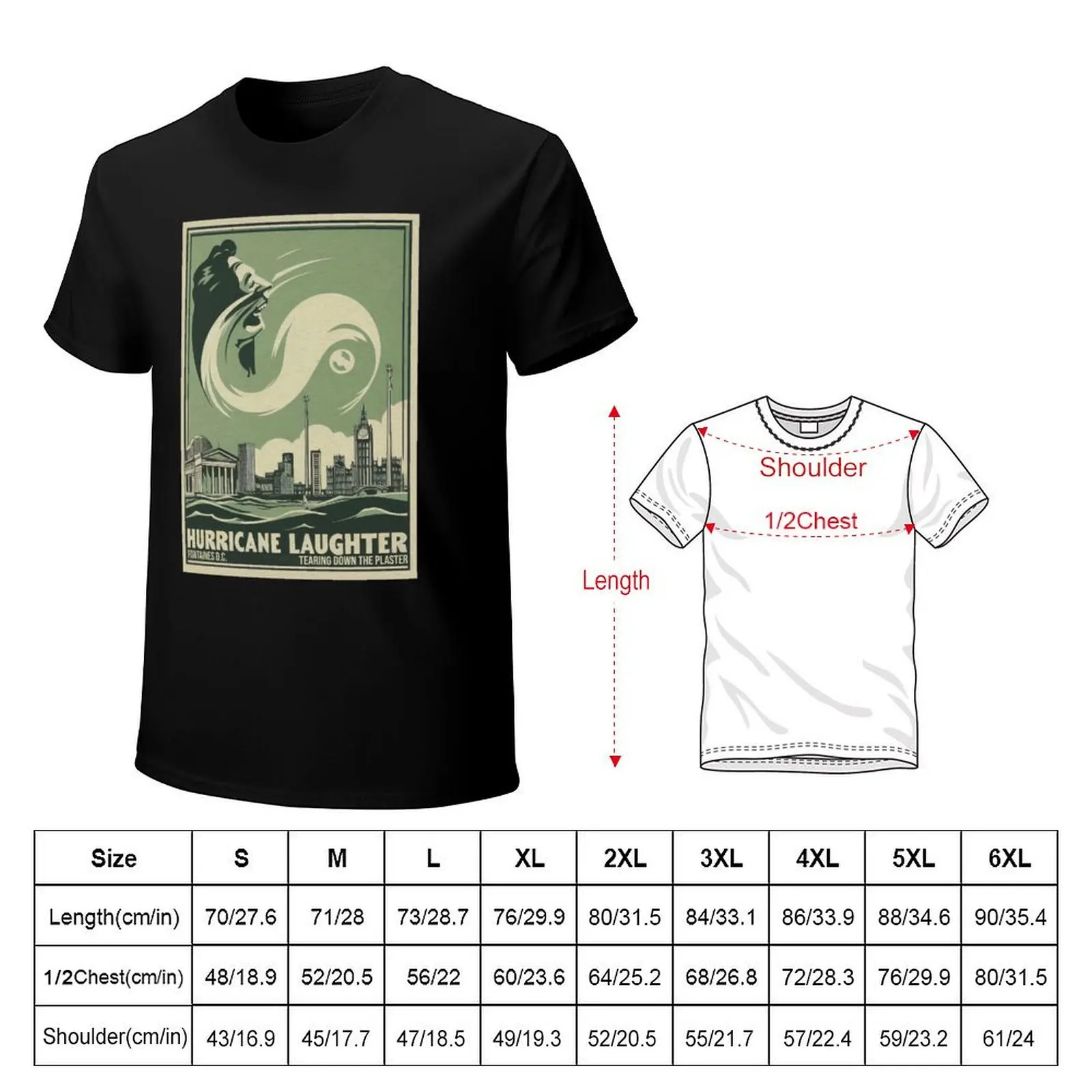 Hurricane Laughter - Fontaines D.C. T-Shirt Worker Basic Short Sleeve Tee