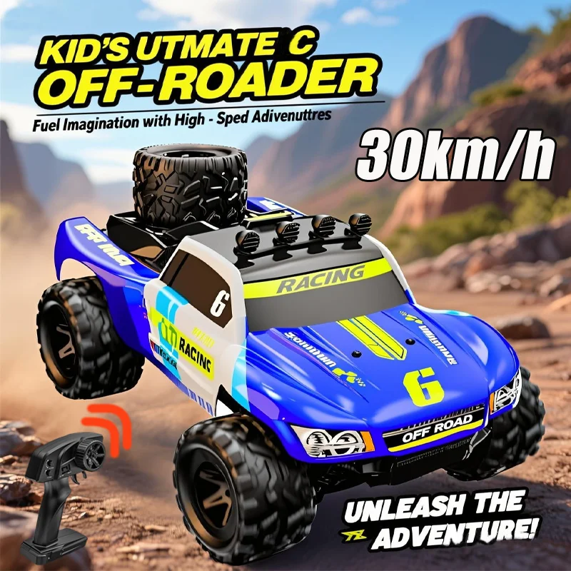 

New Rc Car Off-Road 4x4 High Speed 30KM/H Remote Control Car KF19 with LED Headlight Brushless 4WD 1/18 Professional Truck Toys