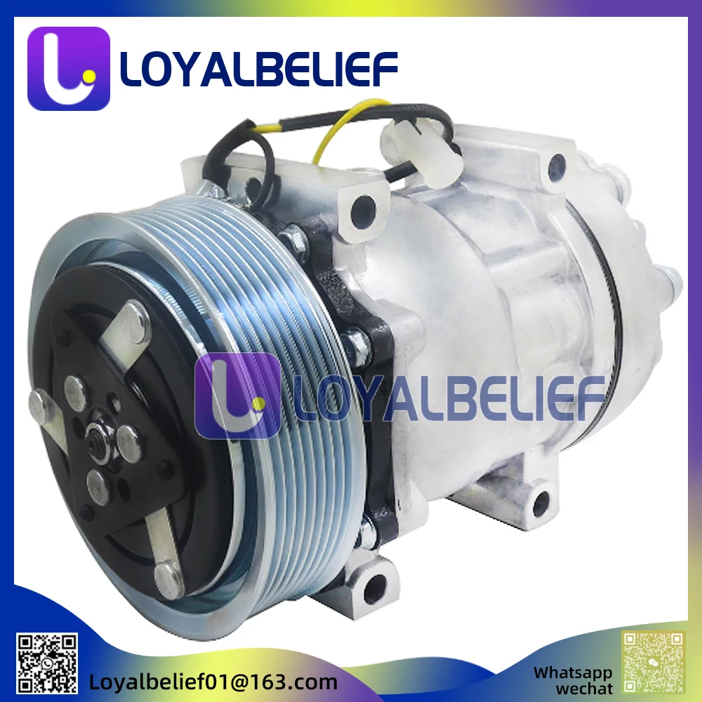 CAR AC Compressor 24V Sd7h15 For Volvo Fh12 11104251 11412631 15082727 20538307 8113268 8191892 85000315