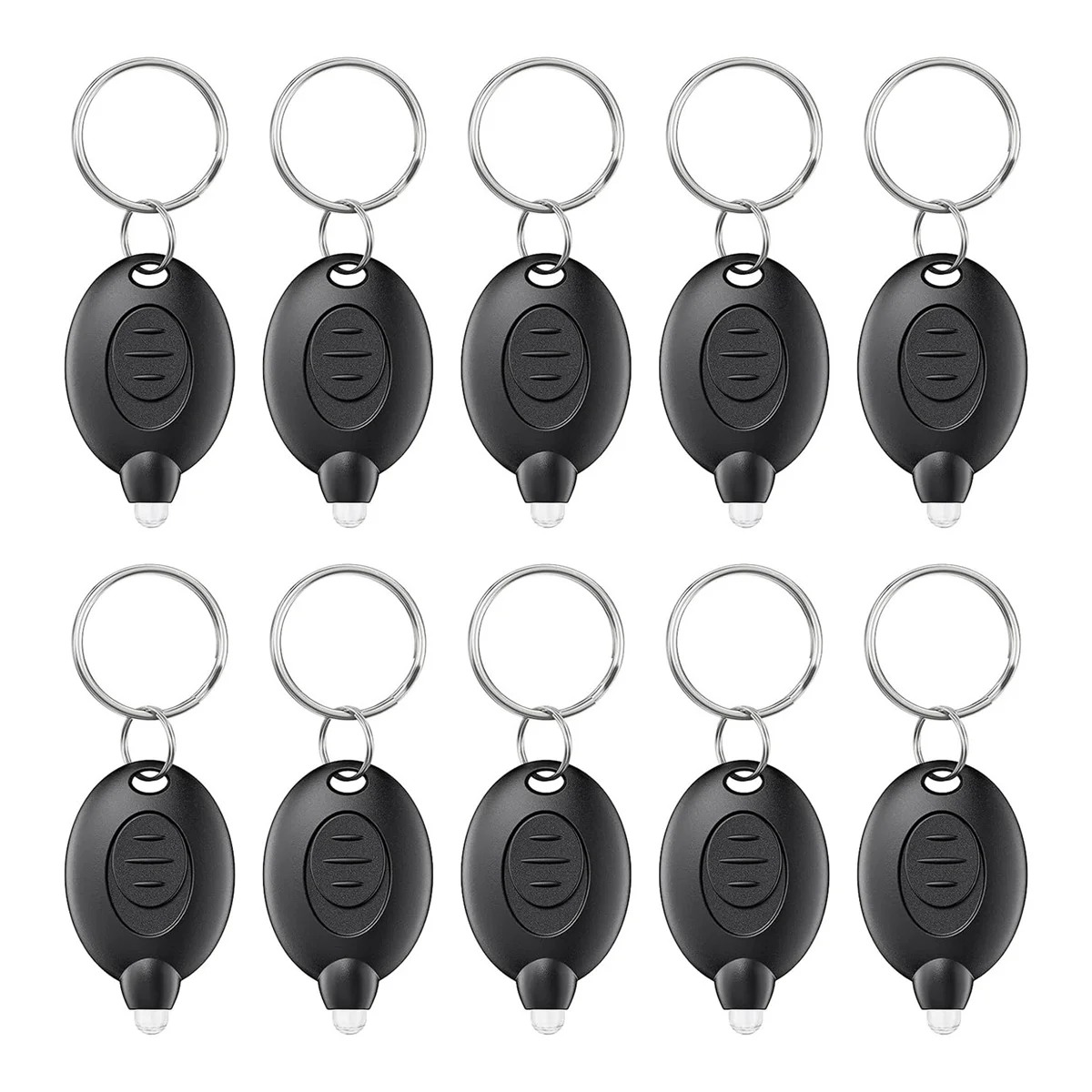 10 Pack LED Keychain Flashlight Mini LED Keychain Light Portable Key Ring Torch for Outdoor Camping Hiking