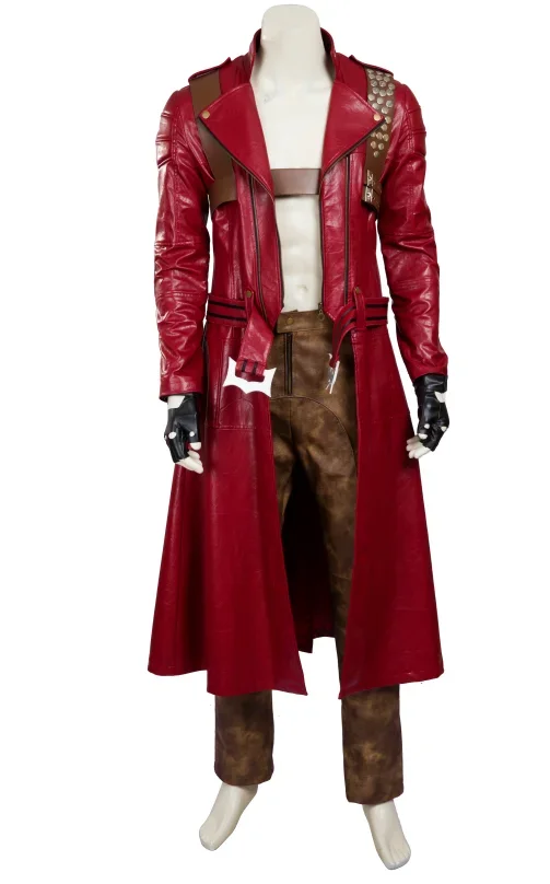 

Dante Cospaly DMC 3 Jacket Costume Top Pants Halloween Carnival Party Clothing