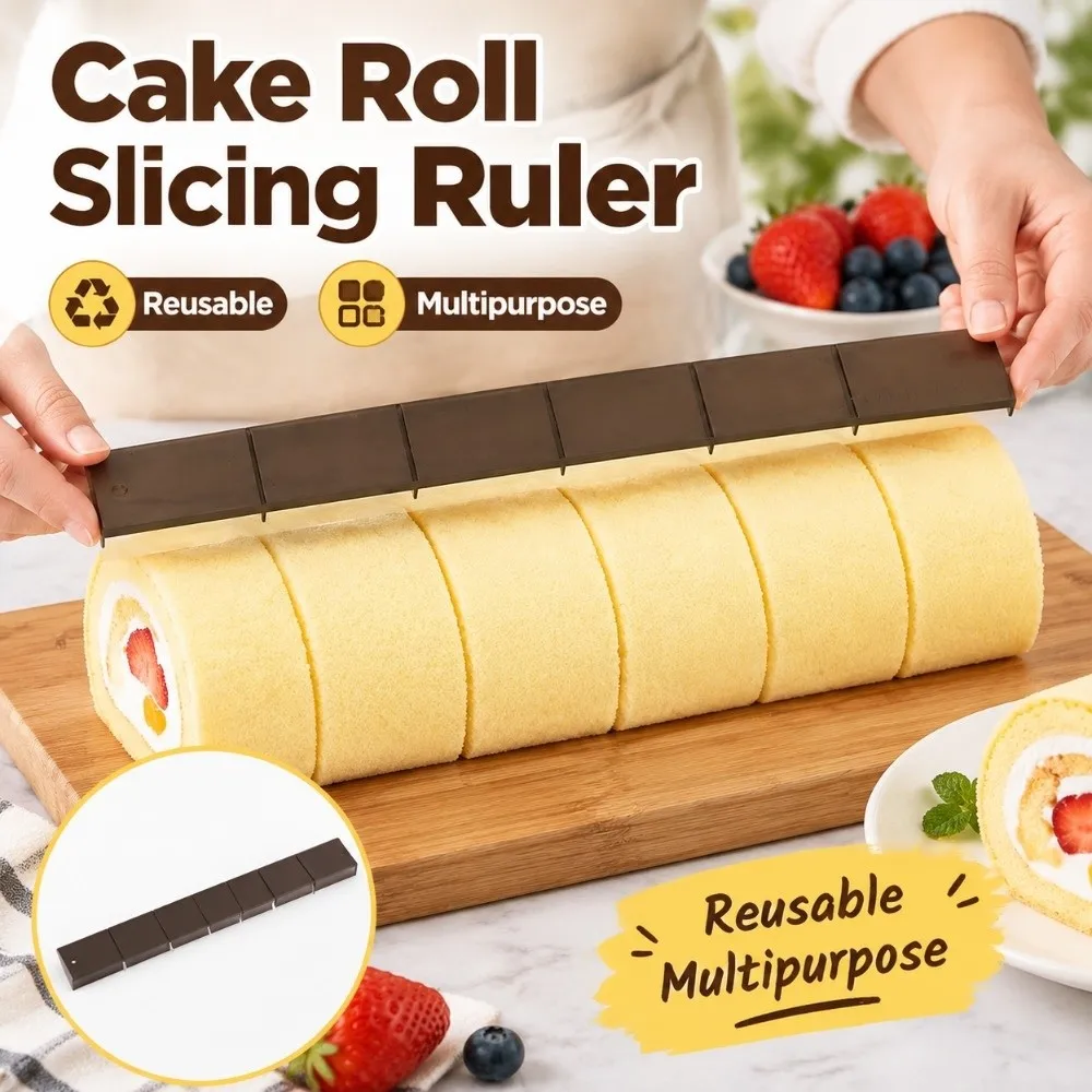 Uniform Division Cake Roll Slicing Ruler Multipurpose Reusable Baking Ruler Easy Clean Durable Cake Divider Dessert Making