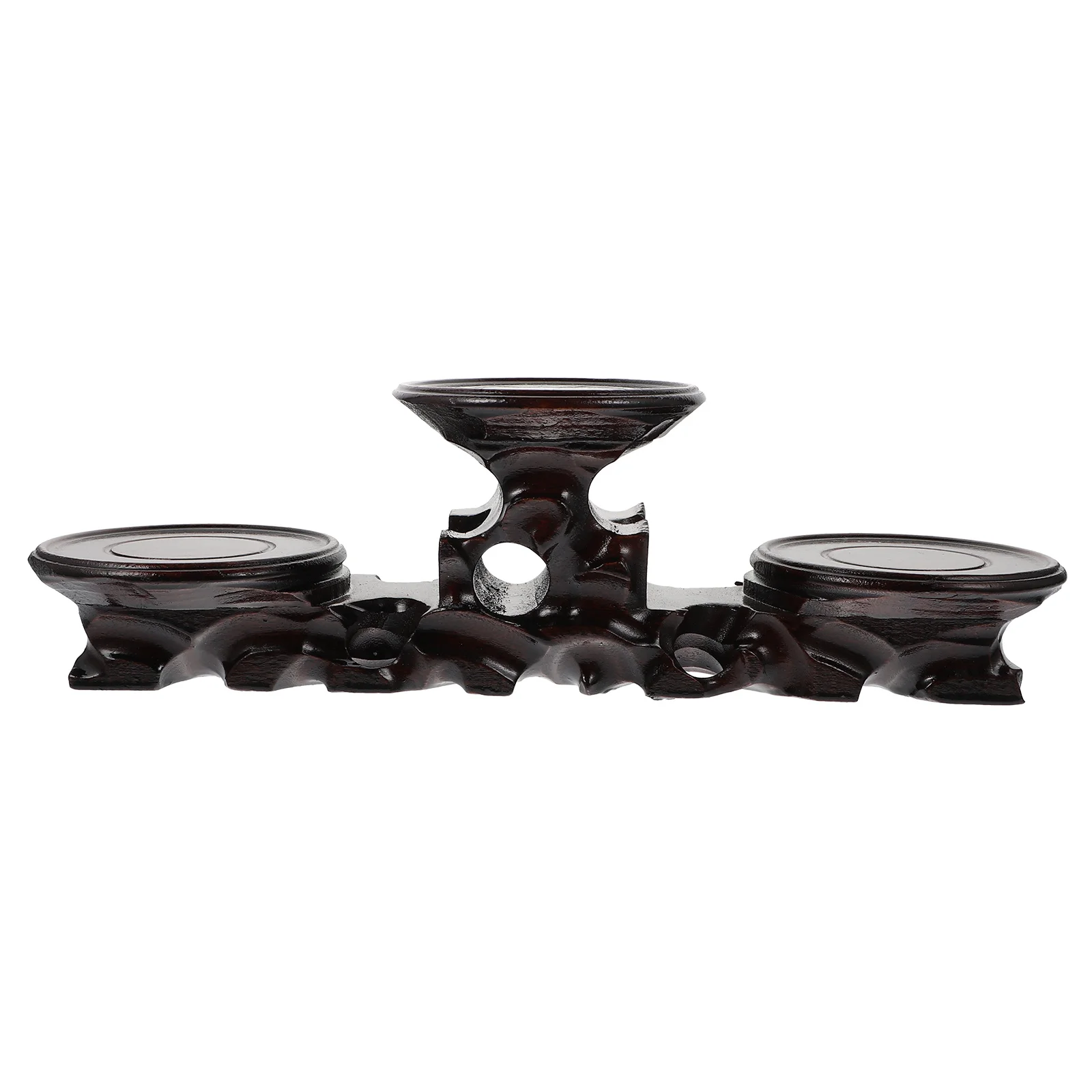 

Wooden Craft Base Display Stand for Rare Stones Sculptures Home Decor Statue Support Bracket Artware Storage Solution