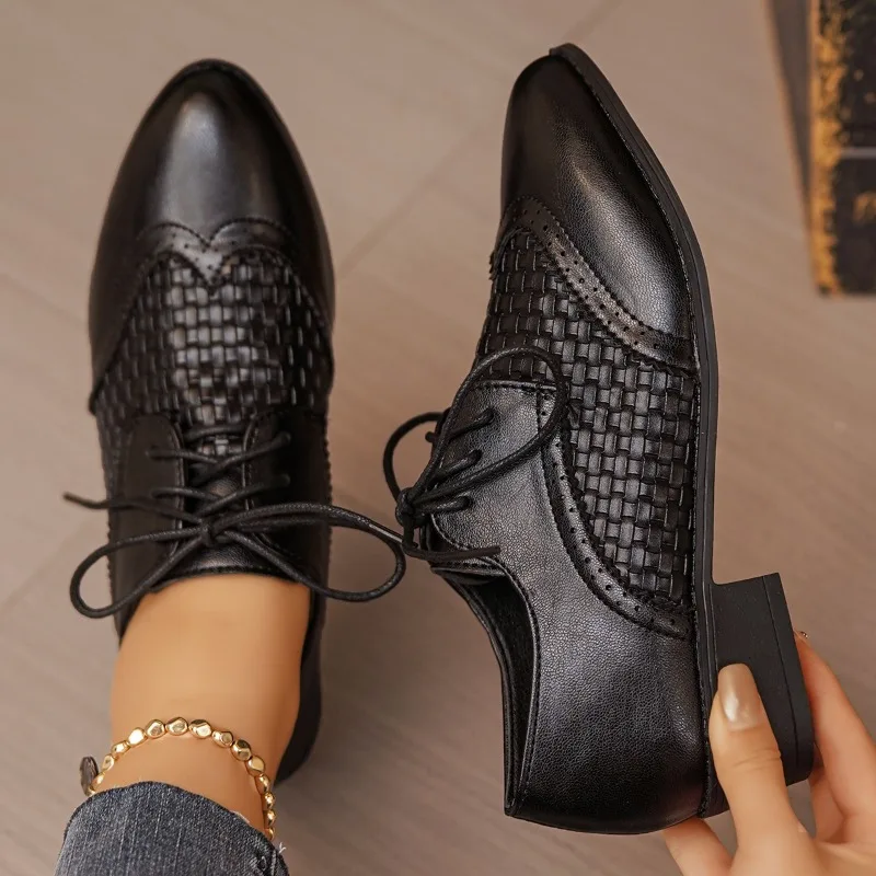 

2026High Quality Women Low Heels Shoes Round Toe Platform Shoes New Office Pumps Casual and Comfortable Zapatos Mujer