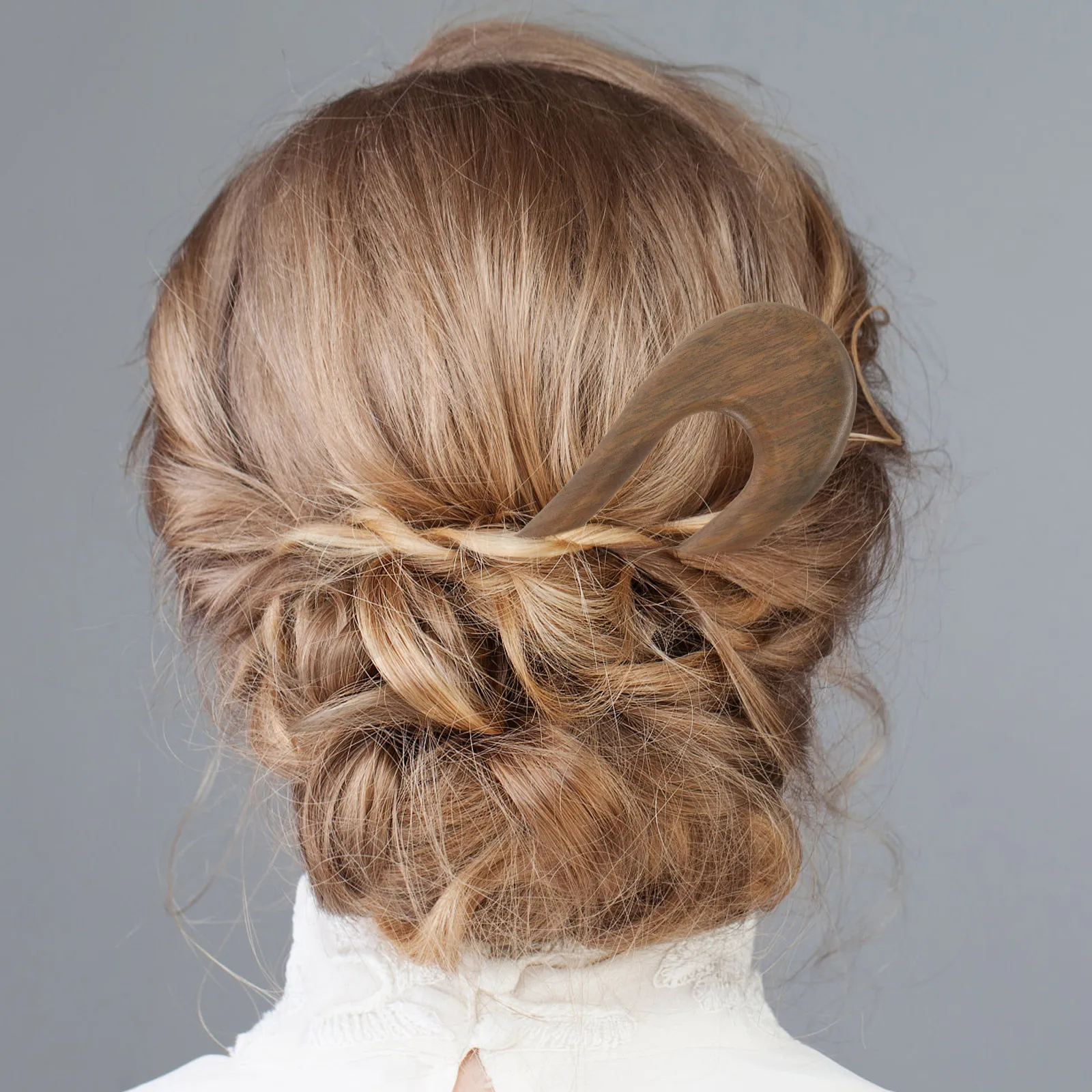 

Wooden Shaped Pins For Thick Long Hair Styling Bun Holder Natural Wood Chignon Clip Hair Sticks For Women French