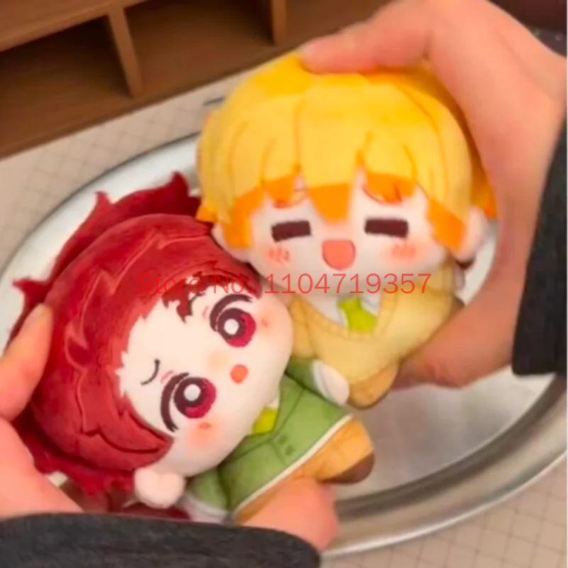 10cm Demon Slayer Rengoku Kyoujurou Plush Doll Pendant Kimetsu No Yaiba Plusie Toy Keychain Stuffed Doll Anime Model Toys Gift