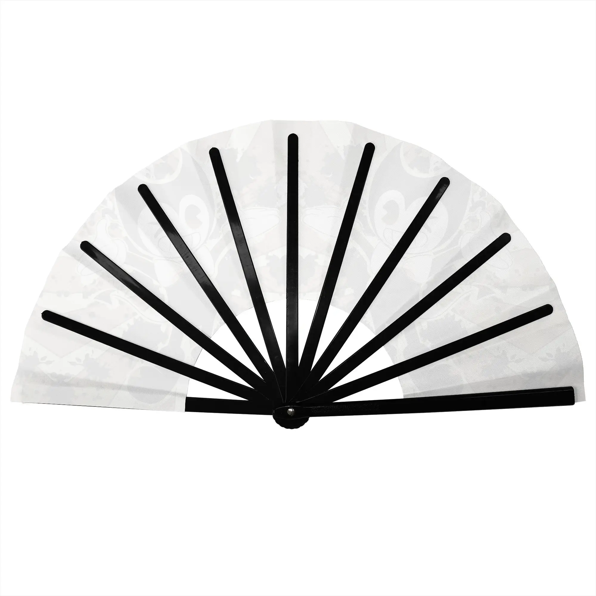 B-Bendyes Game Folding Hand Fan  Personalized Horror Puzzle Polyester Fabric Fan Novelty Summer Accessory Decorative Fans