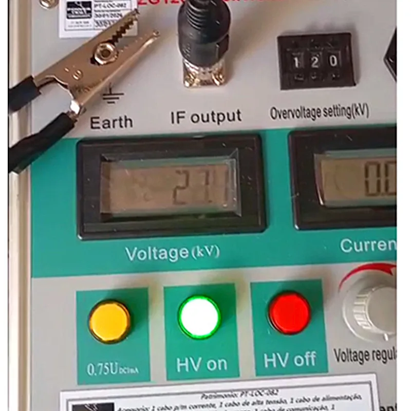 60KV/2mA DC High Voltage Generator Hipot Tester Integrated Set High Voltage Direct Current Hipot Tester for Electrical Safety
