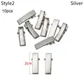 10Pc Silver 2cmx0.45