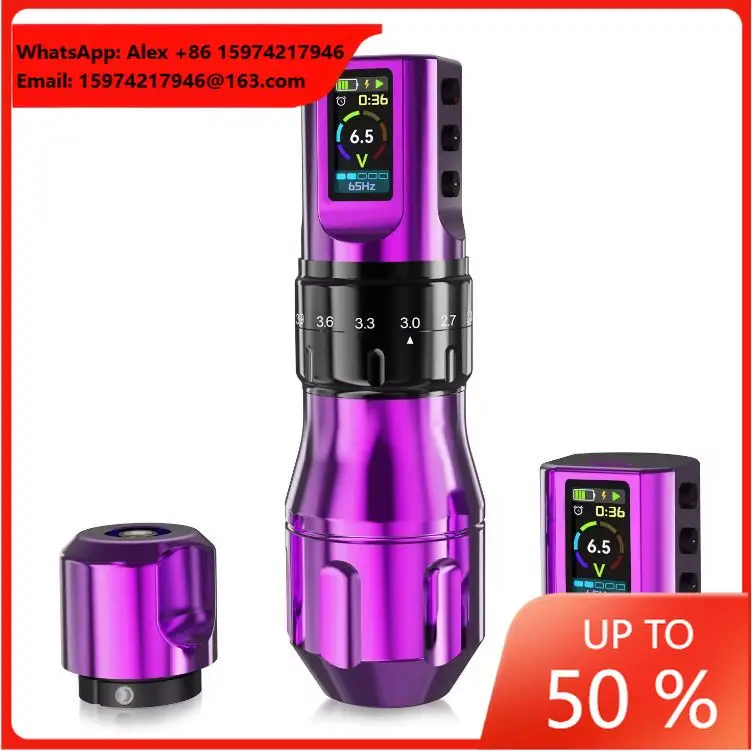 Wireless Tattoo Machine Pen Profession Coreless Motor 1600mAh Capacity Stroke 2.4-4.2mm Tattoo Machine For Body Art