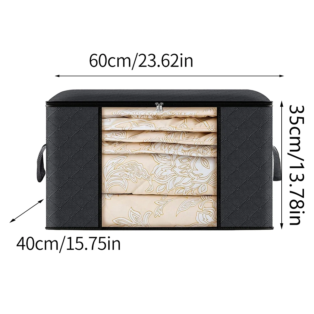 Large Capacity Clothes Storage Bag Foldable Blanket Storage Containers for Organizing Bedroom Closet