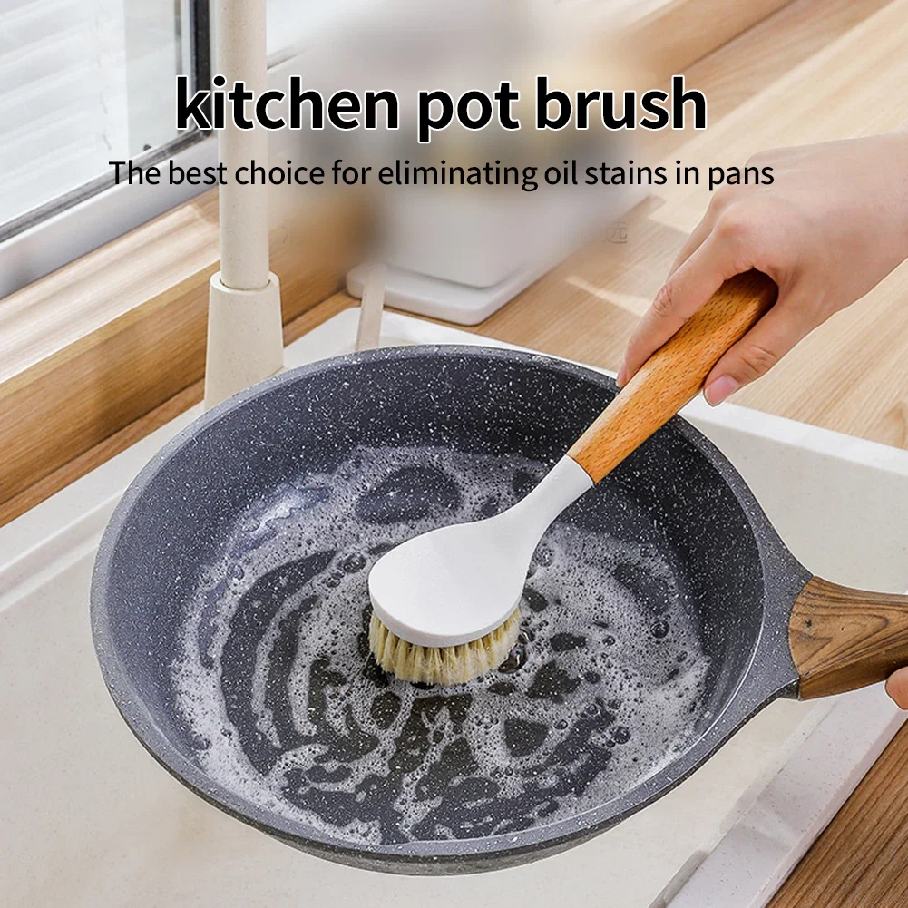 

Щетка для чистки кастрюль Щетка для чистки посуды Щетка из сизалевой щетины Бытовые принадлежности Чистящие средства