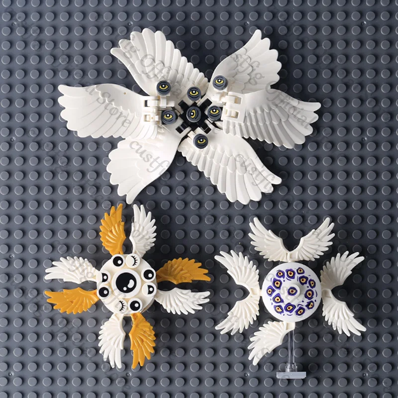 MOC Easter Day Egg Rabbit Animal Building Blocks Castle Knight Figures Angel Feathered Wings Creative Bunny Model Kids Toy Gifts
