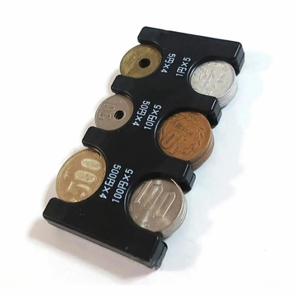 Coin Pocket Case Purse Wallet Holder Coin Changer Solid Color Japanese Coin Holder Coin Storage Box Coin Case Coin Dispenser