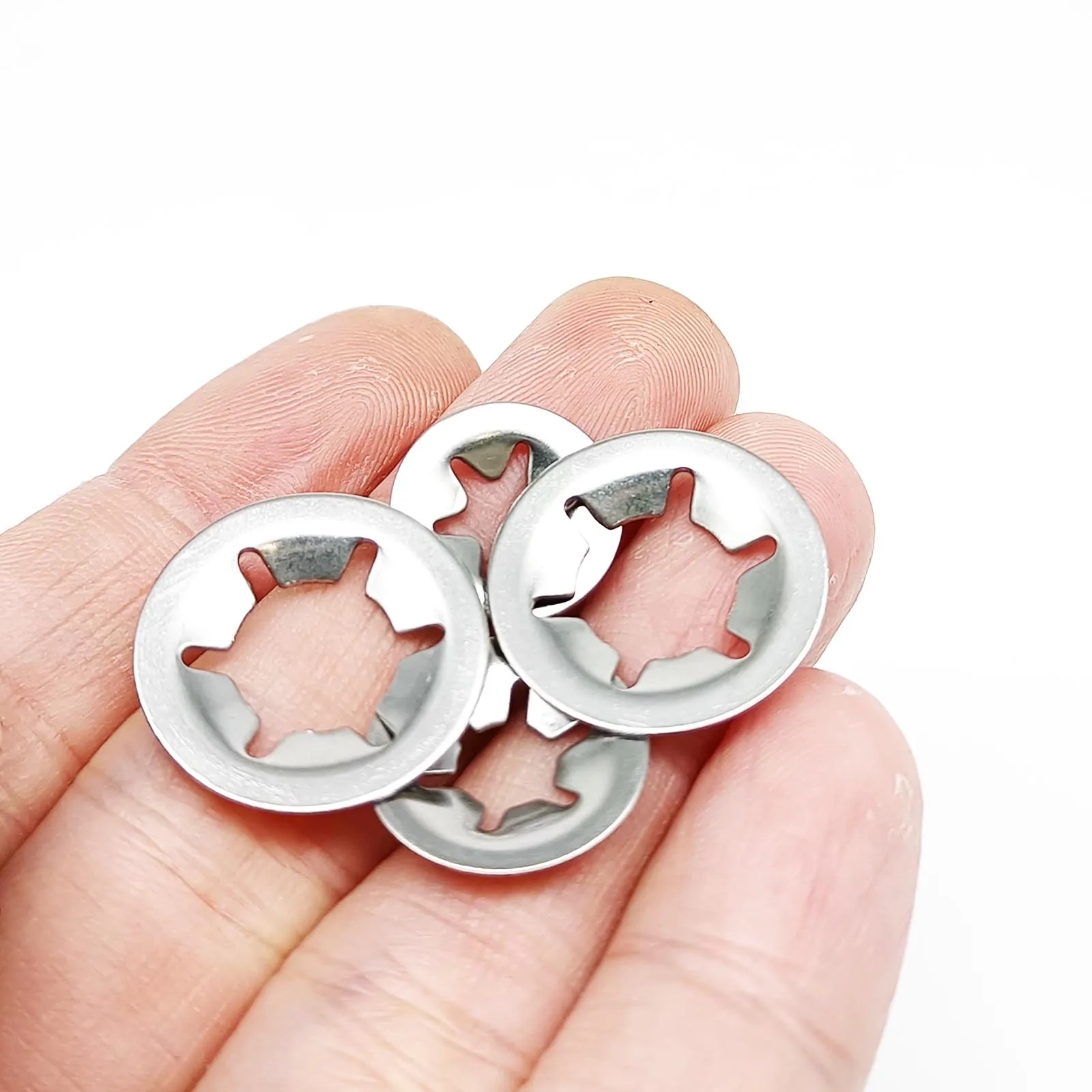 350pcs M2.5-M10 External Circlip Self-Locking Retaining Clip Push On Shaft Bearing Snap Ring Washer Kit Set 304 Stainless Steel