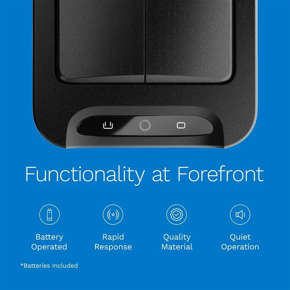 Durable Motion Sensor Trash Can Butterfly Lid Battery-Powered Compact Waste Bin Easy Clean Space-Saving Kitchen Bathroom Home