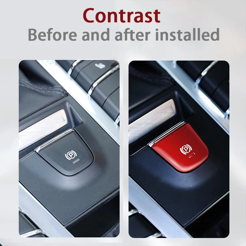 Center Console P Button Decoration Patch Trim Cover Metal Car Stickers For Porsche Macan Interior Accessories