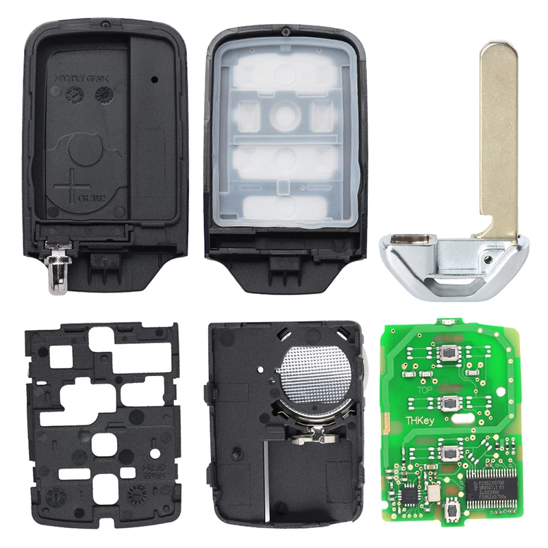 

KEYECU 4 кнопки 433 МГц ID47 чип для Honda Ridgeline 2017 2018 2019 автоматический умный пульт дистанционного управления FCC ID: KR5V2X