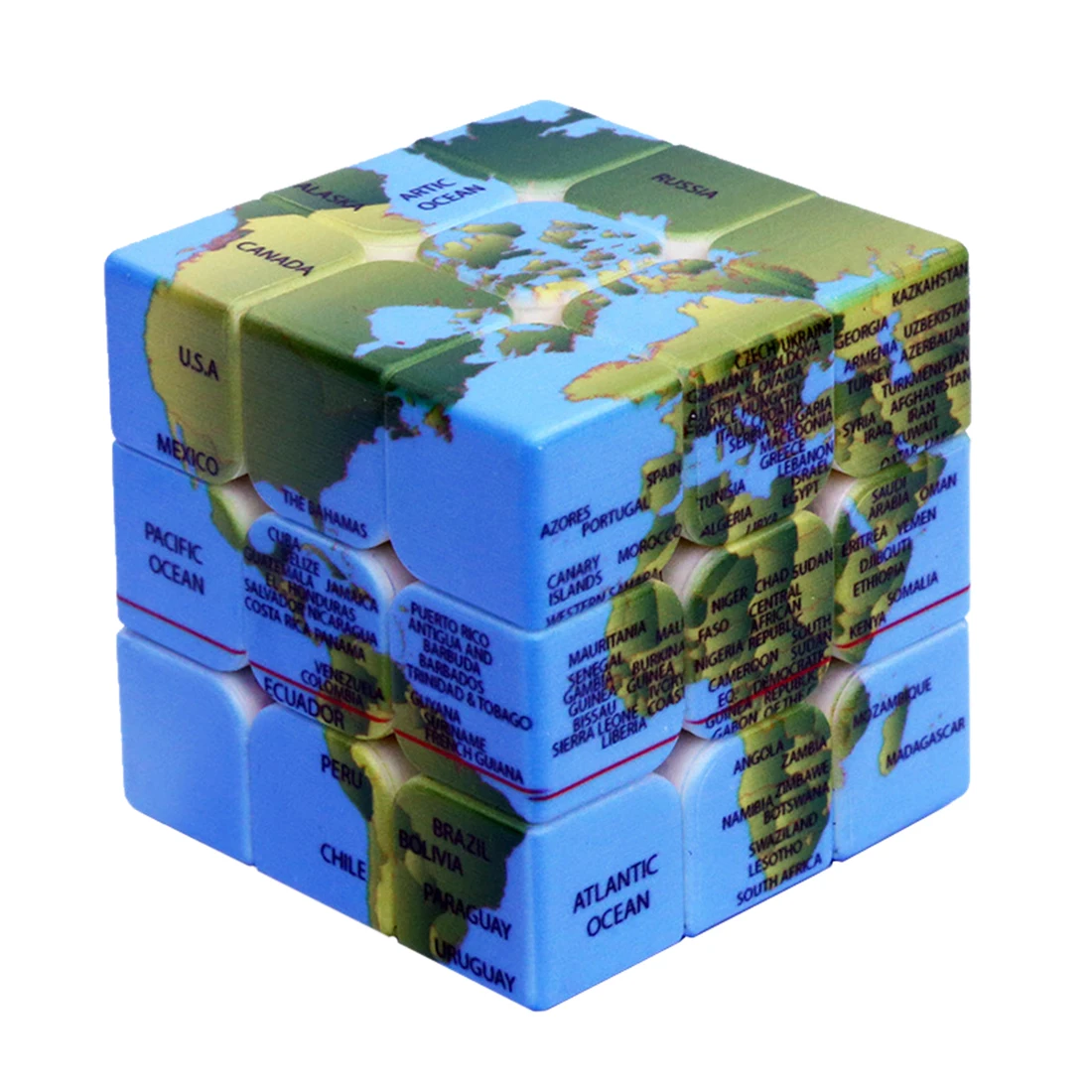 

3x3x3 Earth Pattern Magic Cube 3x3 Speed Puzzle Cube for Brain Training for Adult Children Playing Kit Cubo Magico Gift Collect