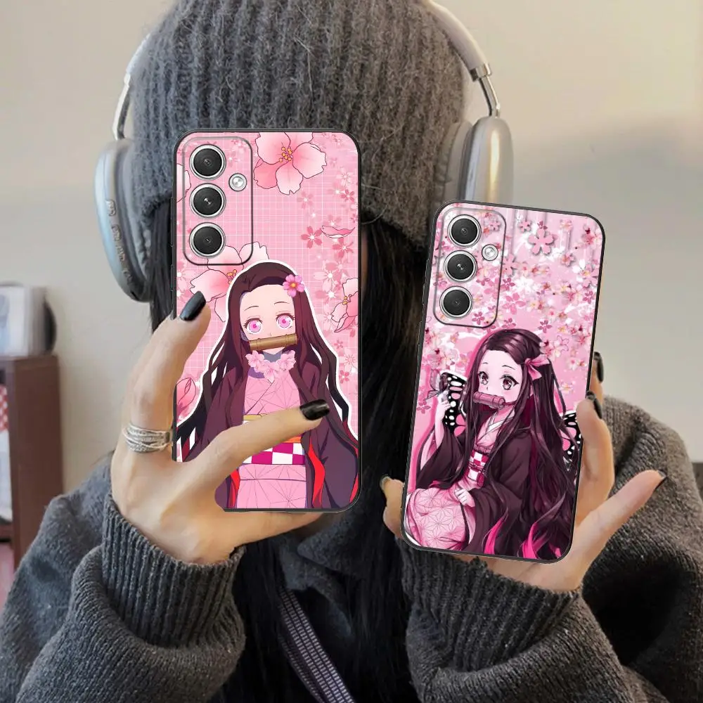 Funda para Teléfono Blade Extinction Nezuko para Samsung Galaxy S26 S25 S24 S23 S22 S21 S20 Note20 Plus FE Ultra, Cubierta Colorida para Celulares
