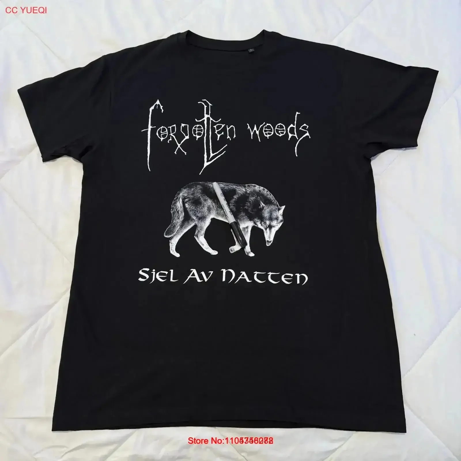FORGOTTEN WOODS Sjel Av Natten T-shirt L Inquisition Urfaust Empyrium vintage délavé décontracté doux vêtements de créateur élégant homme