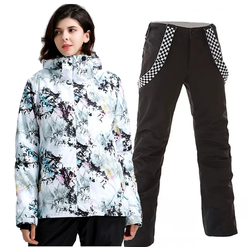 

Waterproof Ski Suit Jacket or Pant for Girls, Outdoor Snowboarding Clothing, Women's Ice Snow Wear, 15K, Winter