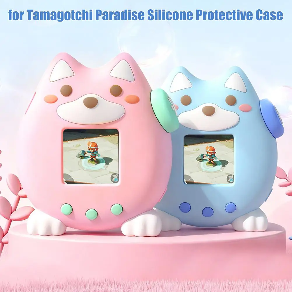 

Protective Case For Tamagotchi Paradise Soft Silicone Cover Featuring Standing Dog Design