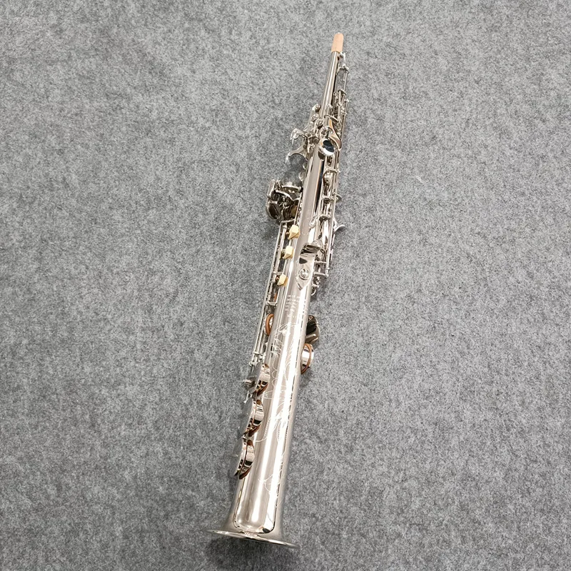 Made in France High Quality Soprano Saxophone nickel plating Mark VI B-flat Soprano Sax Mark VI Mouthpiece Reeds Neck