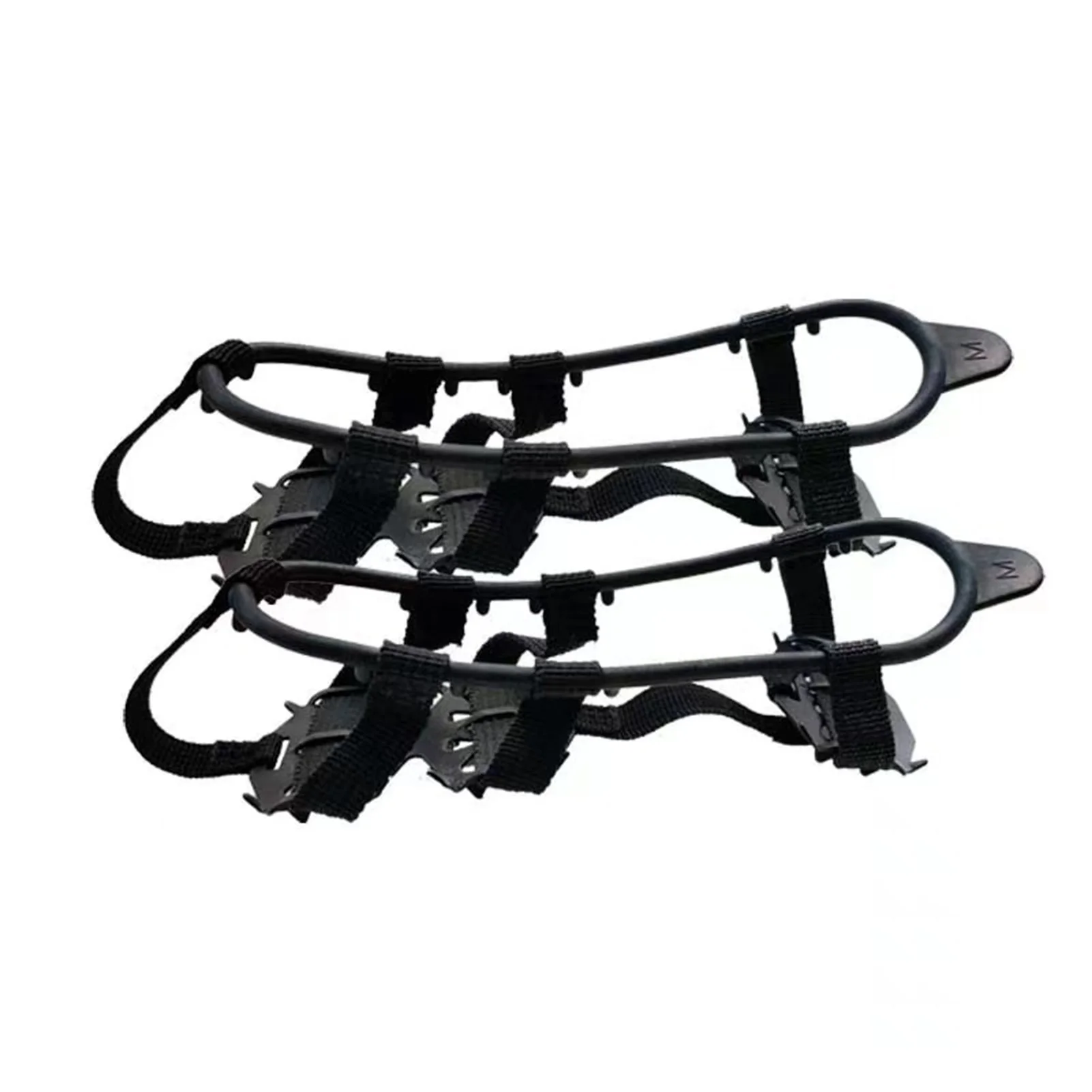 Pair 24-Teeth Ice Grippers Non-slip Silicone Shoe Spikes Professional Ice Cleats for Men Women Hiking Snow Walking Gear