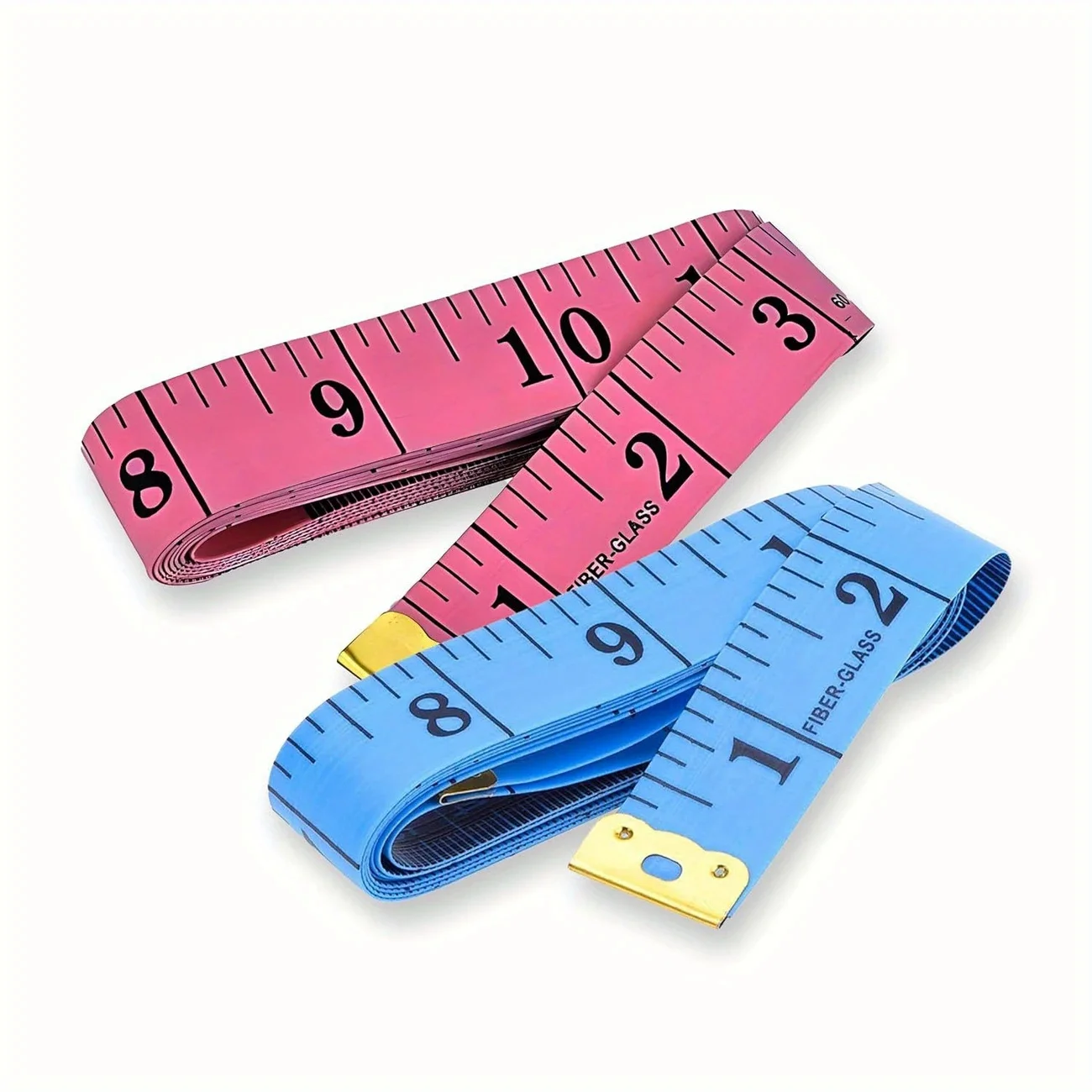 Cinta métrica de doble cara de 60 pulgadas con función de bloqueo - Cinta métrica de tela de PVC suave, adecuada para sastrería y reducción de peso.