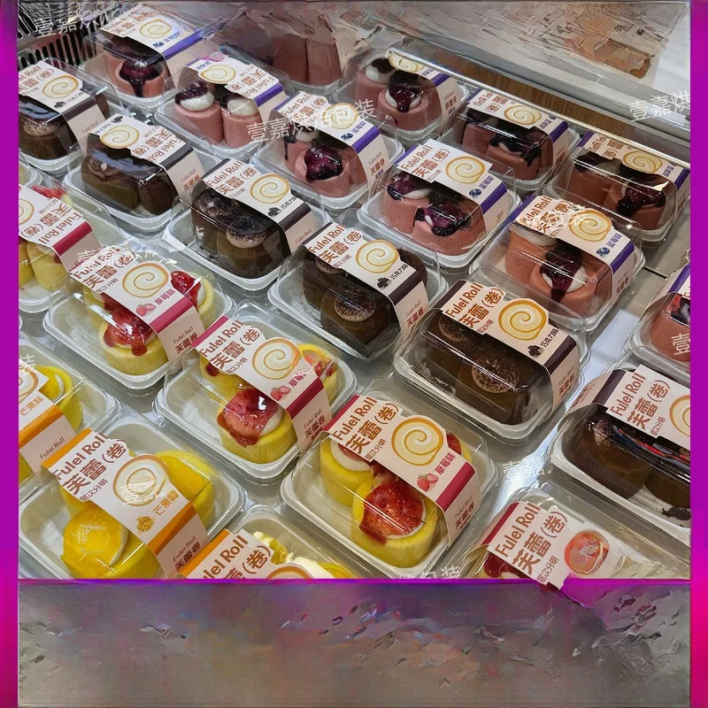 

Коробка для выпечки с защитой от запаха, для пирожных и рулетов, со вкусом черники, манго и клубники