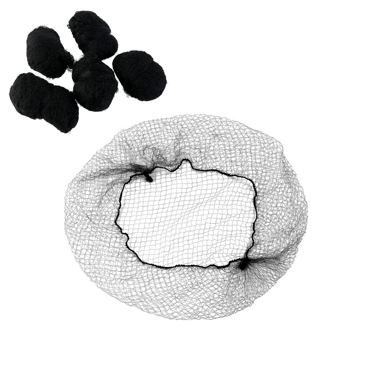 

Invisible Hair Net Mesh Elastic Black Hairnets for Women Long Hair Hairstyle Hospital Lab Food Service Disposable