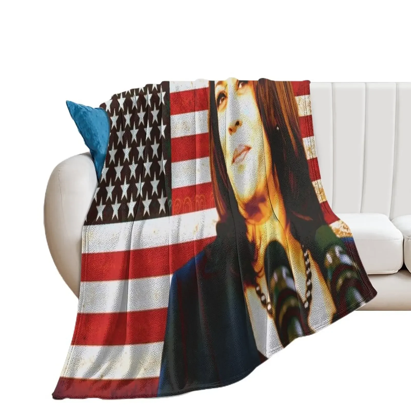 kamala harris Throw Blanket Decorative Throw Thermals For Travel Blankets