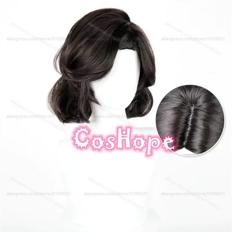 كاندي 2025IDV أنثى راقصة مارغريثا زيل 33 سنتيمتر شعر مستعار أسود قصير تأثيري أنيمي مقاومة للحرارة بيروكات صناعية لشركة