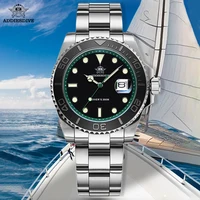 ADDIESDIVE-reloj de buceo para hombre, caja de regalo, resistente al agua hasta 200m, bisel de cerámica, reloj de acero BGW9, movimiento de cuarzo luminoso, reloj analógico AD2040