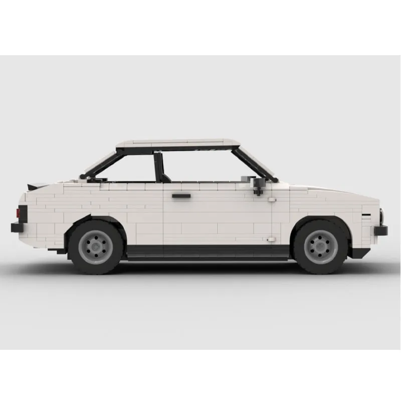 MOC-120136 clássico branco esportes carro de corrida blocos de construção modelo 1367 peças criativo presente aniversário brinquedo para meninos e crianças