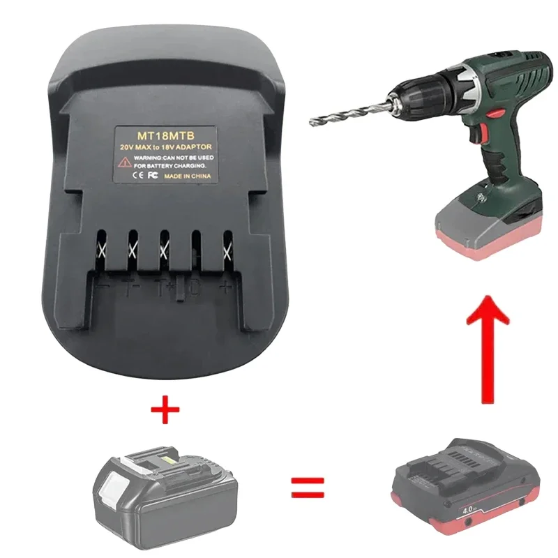 

Converter for Converting Makita 18V To Metabo 18V Lithium-Ion Battery Power Tool Accessory MT18MTB Replacement Battery Adapter