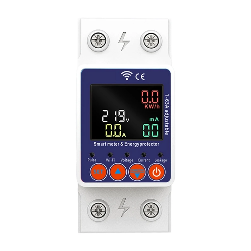 Remote App Control for Smart WiFi Breaker Over-voltage Protection Under-voltage Protection Overload Protection Leakage