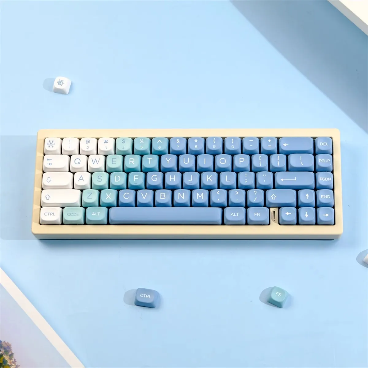 126 Keys/set GMK Yeeti Keycaps PBT Dye Sublimation Key Caps MOA Profile Keycap For Keychron Q2 K2 Anne GH60 GK64 Poker 980 104