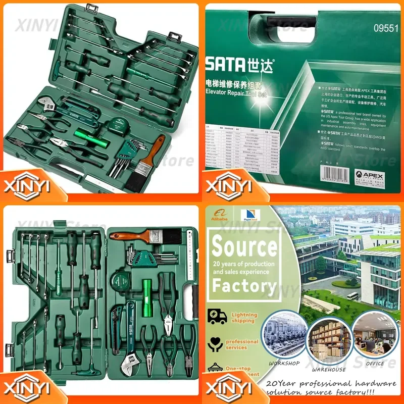 Competitively priced SATA Site Construction Kit Full Tool Electrical 33 Piece Elevator Maintenance Kit
