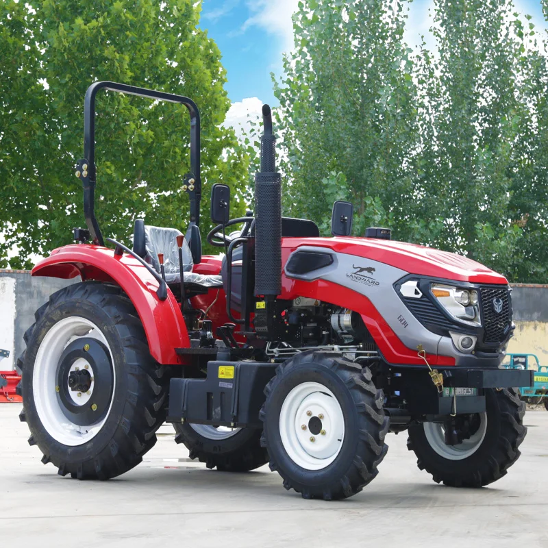 Farm popular tractor manufacturer 80hp 90hp dielsel engine vinyard heavy chassis enclosed cabin farm wheel tractor Customized