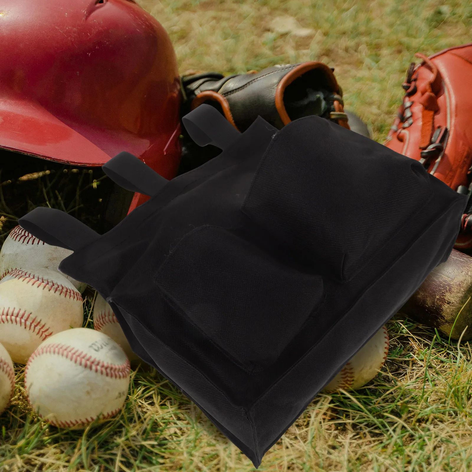 

Baseball Bag Belt Umpire Gear Large Capacity Black Net for Sports Balls Portable Referee