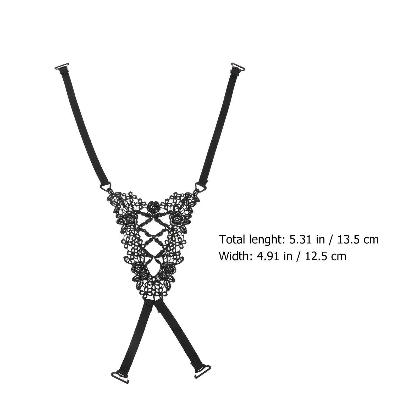 3 قطع من أشرطة حمالات الصدر بدون ظهر، وصلات دانتيل مزخرفة قابلة للفصل وقابلة للتعديل، حزام كتف نسائي بديل مضاد للانزلاق وخفيف الوزن