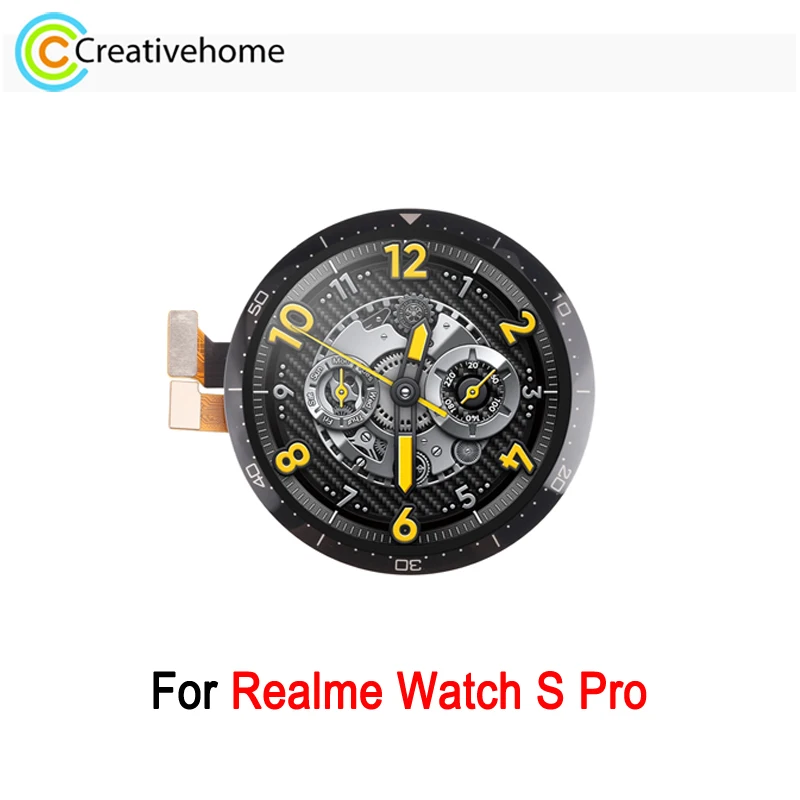 

ЖК-экран AMOLED 1,39 дюйма для смарт-часов Realme Watch S Pro, дисплей, сенсорный экран с дигитайзером, полная сборка, запасная часть