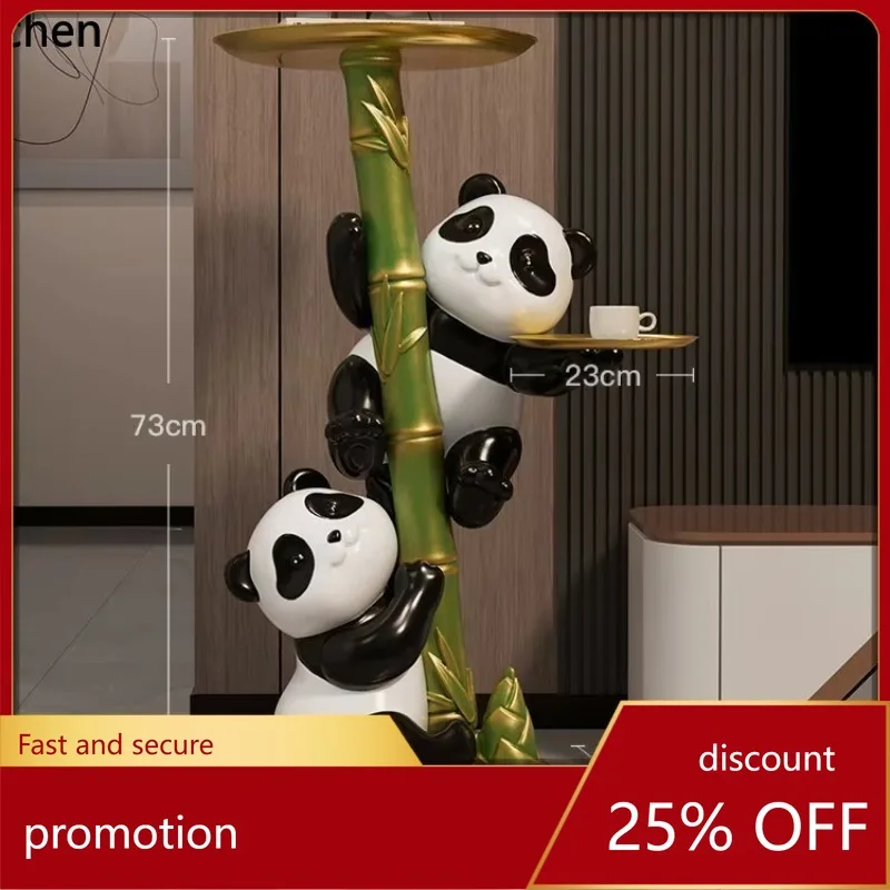 CZ Panda Ornament Floor Tray Living Room TV Cabinet Home Decoration